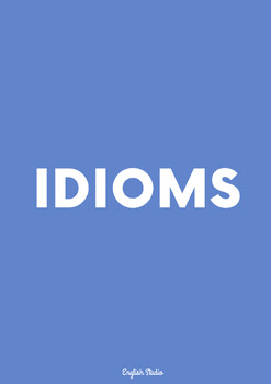 Preview of 100 Idioms flashcards + bonus