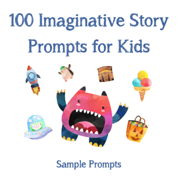 Preview of 100 Creative Writing Story Starters for Elementary and Middle School (Sample)