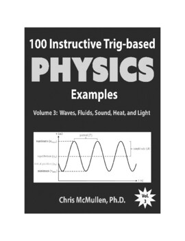 Preview of 100 Instructive Trig-based Physics Examples Volume 3: Waves, Fluids, Sound, Heat