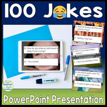 Preview of 100 Jokes of the Day PowerPoint (Classroom Jokes for Kids) Daily Jokes Kids Love