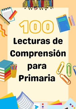 Preview of 100 Lecturas de Comprensión para Primaria | Reading Comprehension in Spanish