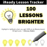 100 Lessons Brighter Lightbulb iReady Lesson Tracker