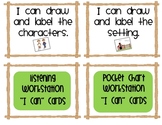 100 Literacy Workstation "I Can" Task Cards