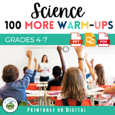 100 MORE Days of General Science Warm Ups, Bell Ringers, T