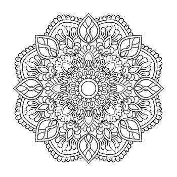 100 Mandala Coloring Book (or Photo Book) by Teacher Mandala You