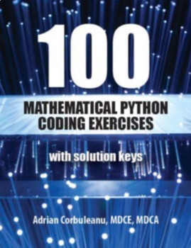 Preview of 100 Math Python Coding Problems Workbook | Middle School | High School