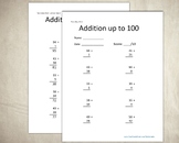 100 Math Worksheets Addition Sum up to 100
