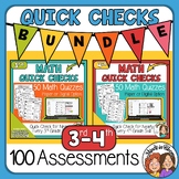 100 Math Worksheets for Distance Learning 3rd & 4th grade