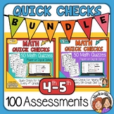 100 Math Worksheets for Distance Learning 4th & 5th grade 