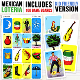 100 Mexican Loteria Game Cards | Kid Friendly | Mexican Bingo