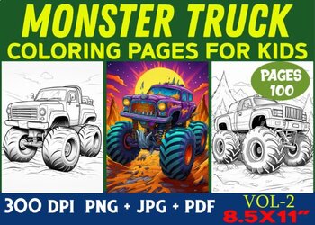 Truck Coloring Book For Kids Ages 4-8: A Fun Coloring Book For Kids Boys &  Girls Ages 4-8 with Dump Trucks, Fire Trucks, Monster Trucks & More(Prescho  (Paperback)