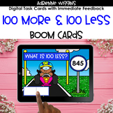 100 More or Less - BOOM Cards - Distance Learning