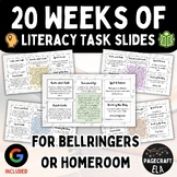 100 Morning Work Literacy Activities | 20 Weeks of Literac