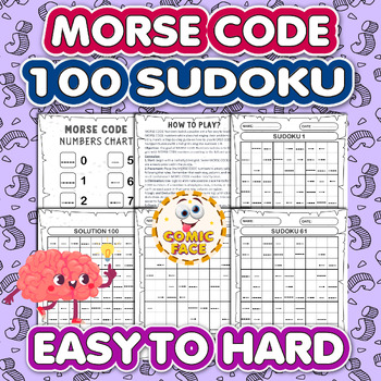 Preview of 100 Morse Code Sudoku Puzzles Activities