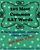 100 Most Common SAT Vocabulary Words Test