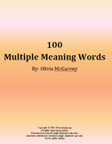 100 Multiple Meaning Words