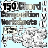 150 Chord Composition Worksheets | Tests Quizzes Homework 