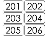 100 Numbers 201-300 Flashcards. Preschool-2nd Grade Number