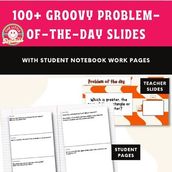 Preview of 100+ Open-Ended Math Problems of the Day with Student Notebook Sheets