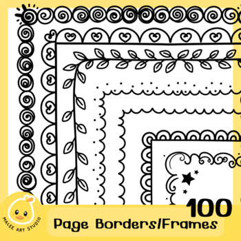 Preview of Page borders and frames Clipart