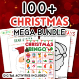100+ Pages Christmas Activities For Kids Mega Bundle, Kids
