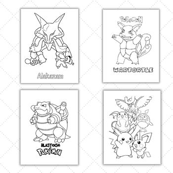 pokemon alakazam coloring pages
