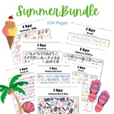 100+ Pages Summer I Spy BUNDLE | Count and Color | Math an