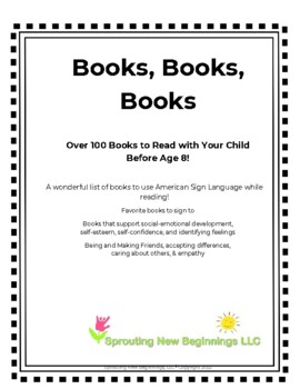 Preview of 100 Plus Books to Read Using ASL