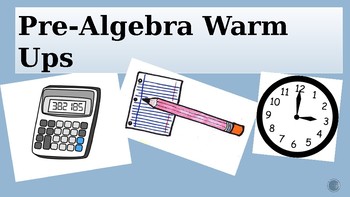 Preview of 100 Pre-Algebra Warm-Ups to Build Confidence