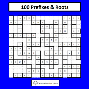 Preview of 100 Prefixes & Roots