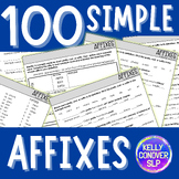100 Prefixes, Suffixes and Roots for Morphology Practice