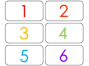 100 printable rainbow numbers flashcards numbers and counting tpt