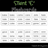 100 Printable Silent 'E' Words Flashcards. ELA, Speech, Re