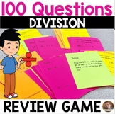 100 Questions: Division Review Game for 3rd Grade