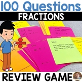 100 Questions: Fraction Review Game for 3rd Grade