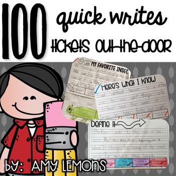 100 Quick Writes And Tickets Out The Door {Exit Slips}