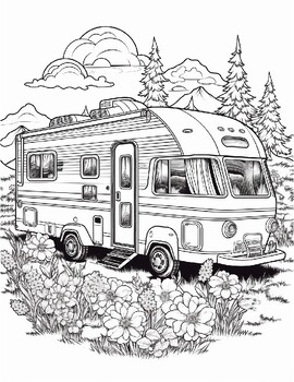 rv road trip coloring book