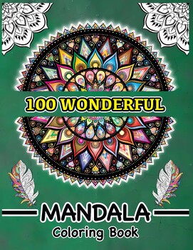 Relaxing Mandala Patterns Adult Coloring Book