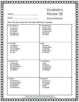 Act Vocab Practice