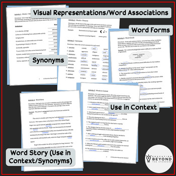 100 SAT/ACT Vocabulary Words, Activities, Quizzes, & More! | TpT