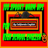 100 SPOOKY Warm Ups For High School English (Halloween Edition)