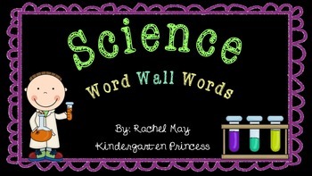 Preview of 102 Science Word Wall Words
