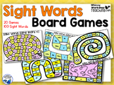 100 Sight Words -20 Game Boards Bundle - Whimsy Workshop Teaching