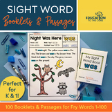 100 Sight Words Booklets | Sight Word Books | Reading Comp
