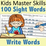 Fry 100 Sight Words - Write Words and Practice Handwriting
