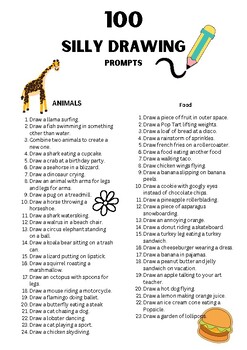 100 Silly Drawing Prompts to Engage Your Students - The Art of Education  University