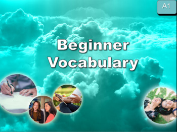 Preview of 100 Slides for ESL Vocabulary Elicitation and Spelling Games (A1 level)