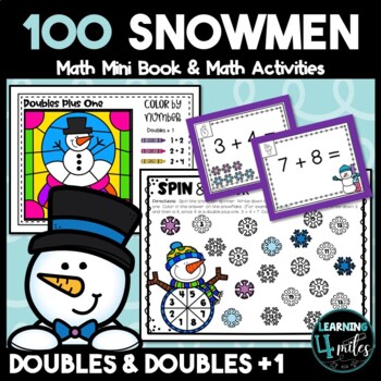 100 Snowmen Mini Book & Activities by Learning4Miles | TpT