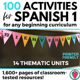 Back to School Spanish Activities Lessons Games Worksheets