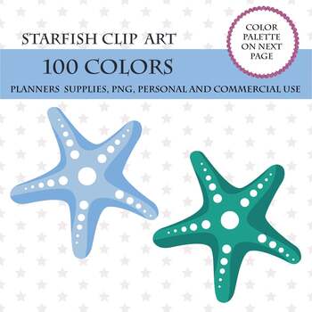 Preview of 100 Starfish clipart, Starfish Illustrations